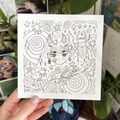 bug girl art print