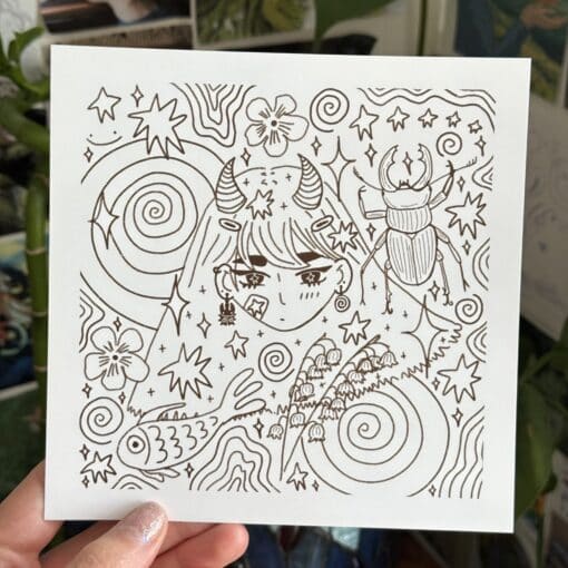 bug girl art print - Image 2