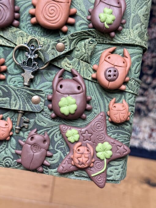 custom rhino bug necklace