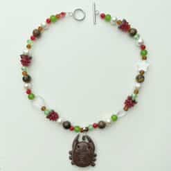 "raspberry summer" necklace