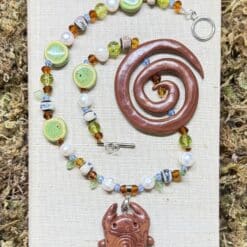 Alternative view of natures soul bug necklace