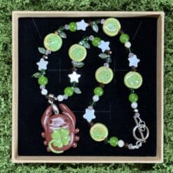 lucky clover bug necklace